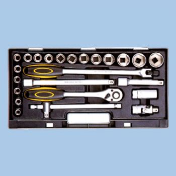 Plastic Case Series - 25pcs 1/2" Dr. Socket Wrench Set