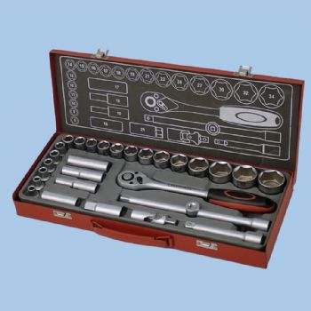 Metal Case Series - 29pcs 1/2" Socket Wrench set