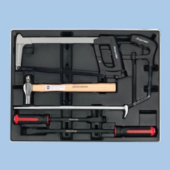 'BMC Tool Tray - 6pcs Prybar, Hammer & Hacksaw Set