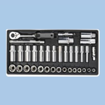 BMC Tool Tray - 35pcs 3/8"Sq Drive Socket Set