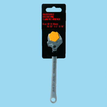 Small Adjustable Ratcheting Flare Nut Wrench